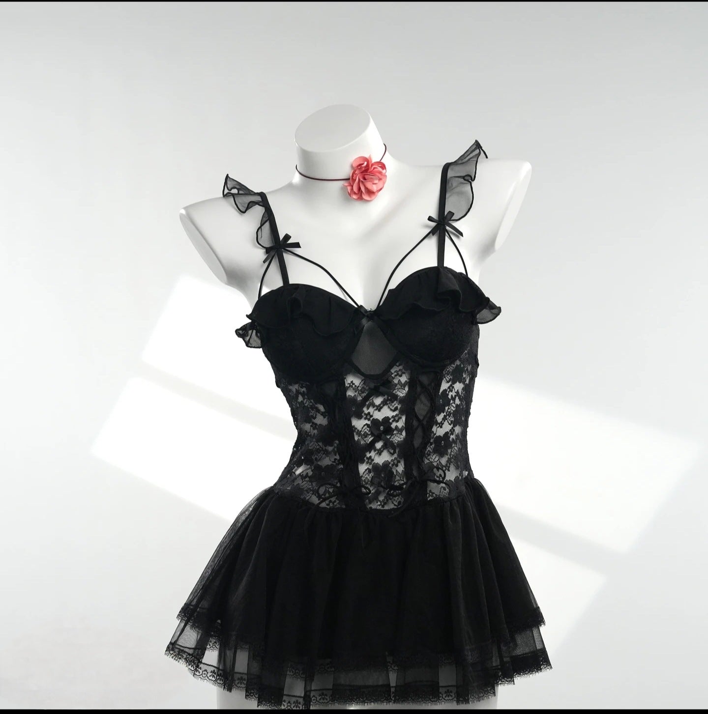 Transparent Mesh Camisole Sexy Lingerie
