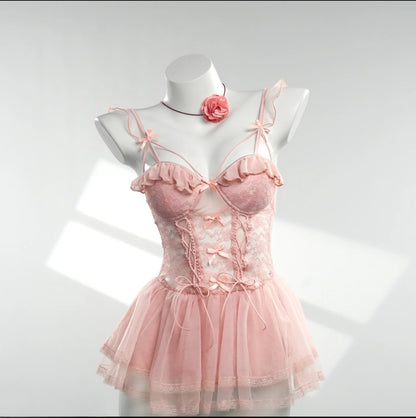 Transparent Mesh Camisole Sexy Lingerie