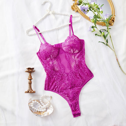 Sexy See - through Lace Nightclub Sexy Underwear Onesies