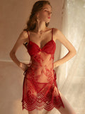 Sexy Mesh Sheer Backless Lingerie